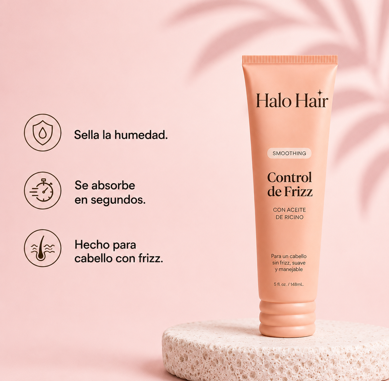 Crema Frizz Control Halo Hair™ - Seca al aire libre